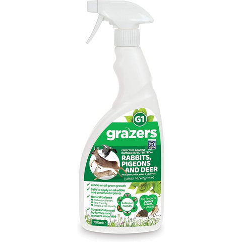 Rabbit, pigeon and deer repellent spray bottle, 750 ml trigger