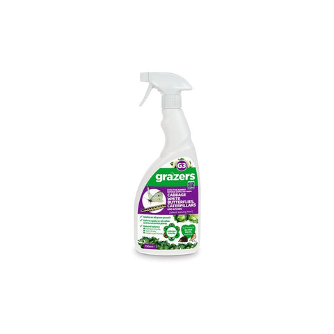 Grazers G3 RTU trigger spray bottle, green and purple label, 750 ml