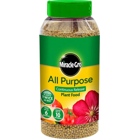 Miracle-Gro all purpose continuous release plant food bottle, green cap, 900 g
