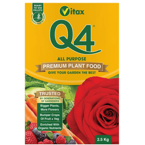Vitax Q4 all-purpose premium plant food 2.5 kg box package