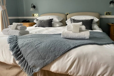 Twin bedroom at Sherbourne House Hotel, Attleborough